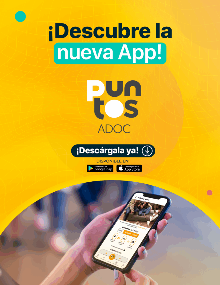 Descarga la app de Puntos ADOC en Android y AppStore