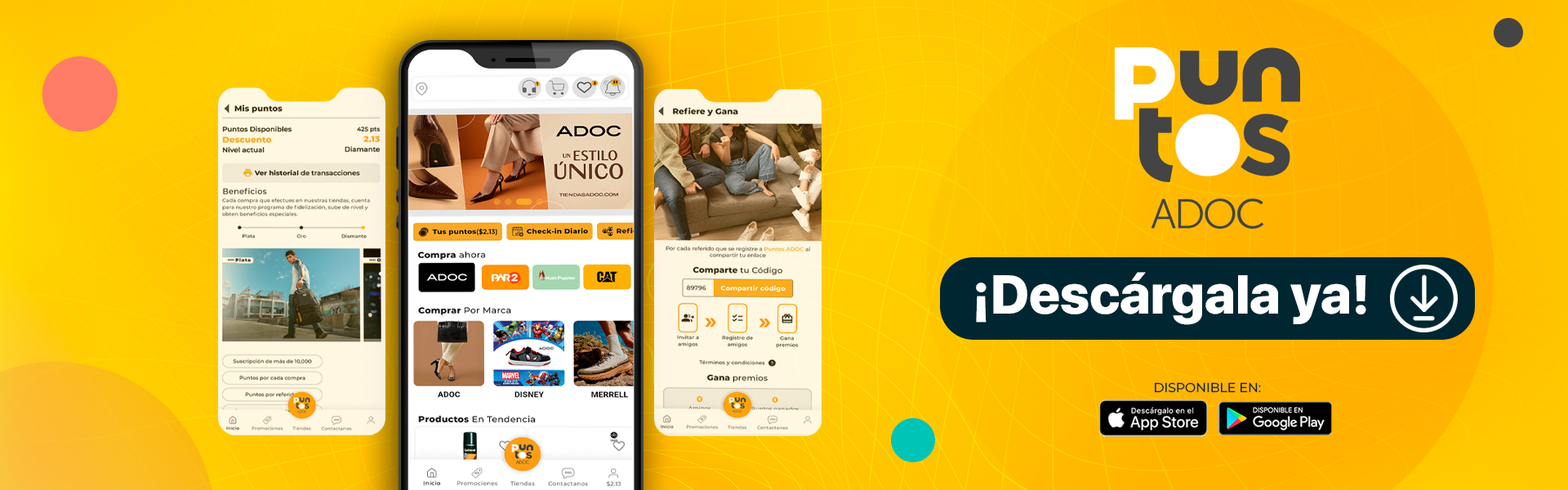 Descarga la app de Puntos ADOC en Android y AppStore
