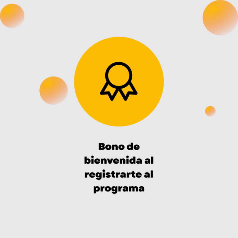 Formas de ganar puntos ADOC - Bono de bienvenida al registrarse en la app