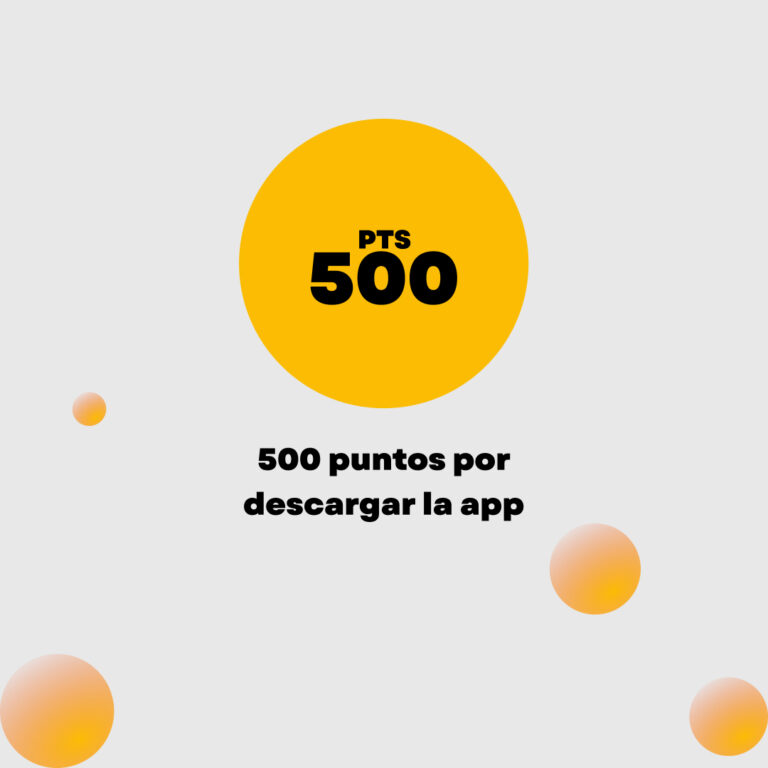 Formas de ganar puntos ADOC - 500 puntos por descarga de APP