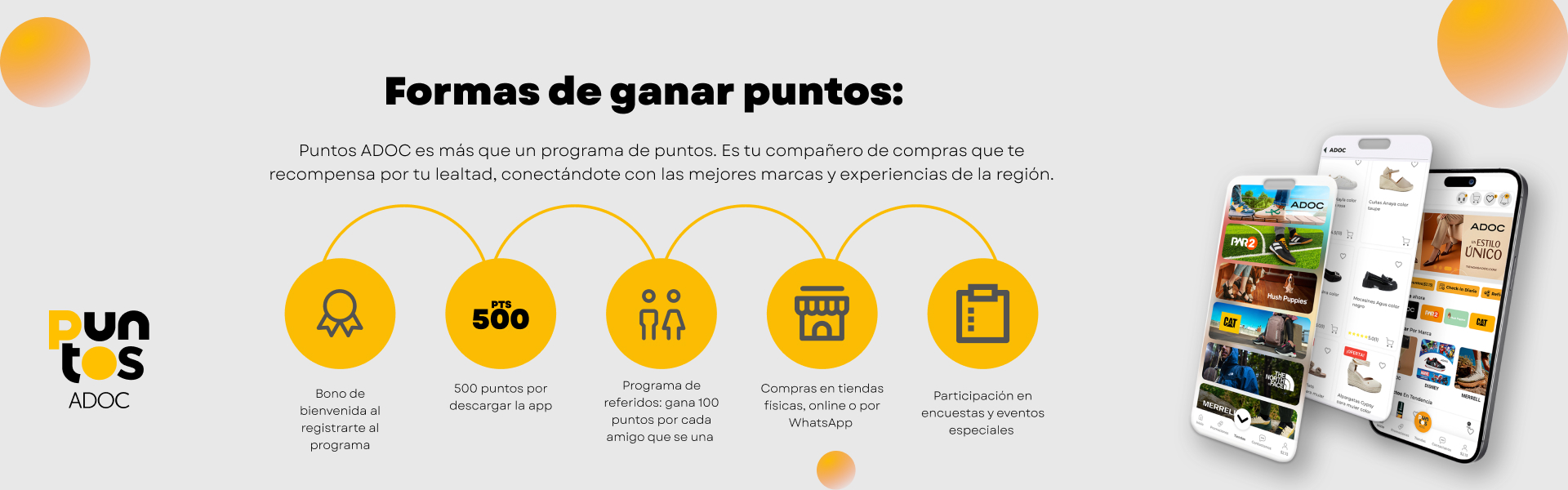 Formas de ganar puntos ADOC