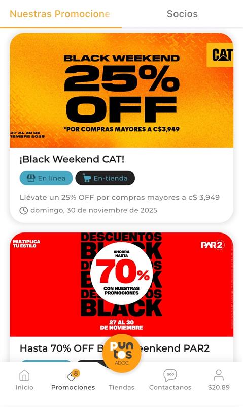 Conoce los pasos para acceder a las promociones en la app de Puntos ADOC